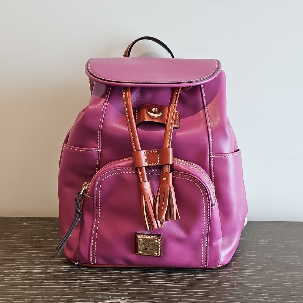 Dooney & Bourke Pink Backpack with Structured Design